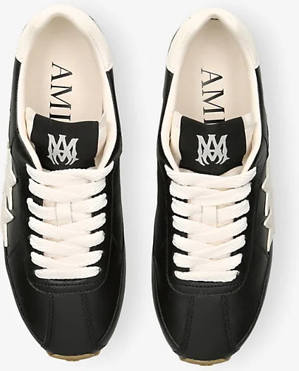 Womens Black Pacific Flat Slim Leather Trainers Eur 38/5 Uk Women - Image 2
