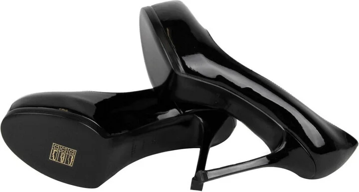 Women's Black Patent Leather Tribtoo 80 Platform Pump (36 EU / 6 US) - Image 9