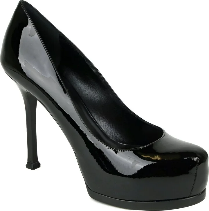 Women's Black Patent Leather Tribtoo 80 Platform Pump (36 EU / 6 US)
