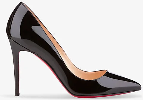 Womens Black Pigalle 100 Patent-Leather Courts Eur 35 / 2 Uk Women