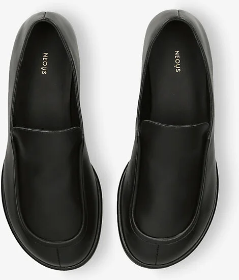 Womens Black Polaris Slip-On Flat Leather Loafers Eur 36 / 3 Uk Women - Image 2