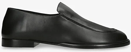 Womens Black Polaris Slip-On Flat Leather Loafers Eur 36 / 3 Uk Women