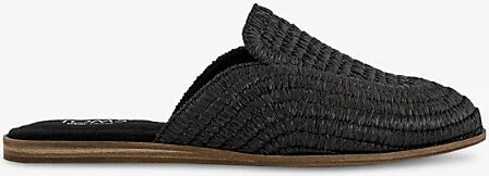 Womens Black Raffia Jade Raffia Mules Eur 41 / 8 Uk Women