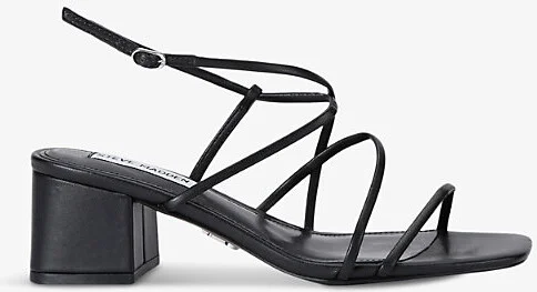Womens Black Remmi Strappy Faux-Leather Sandals Eur 42/ 9 Uk Women