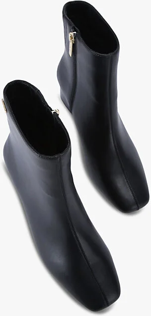 Womens Black Rene Logo-Badge Heeled Leather Ankle Boots Eur 39 / 6 Uk Women - Image 2