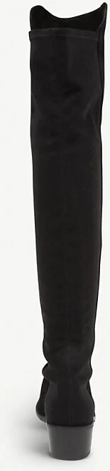 Womens Black Reserve Suede Over-The-Knee Boots Eur 38/5 Uk Women - Image 2