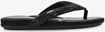 Womens Black Riviera Jewel Embellished Sandals Eur 37 / 4 Uk Women