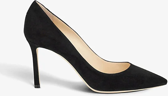 Womens Black Romy 85 Suede Courts Eur 36.5 / 3.5 Uk Women