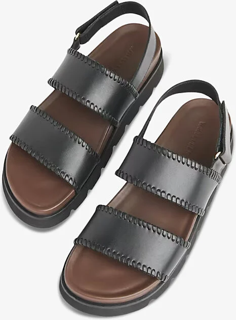 Womens Black Ruben Whipstitch Leather Sandals Eur 40 / 7 Uk Women - Image 2
