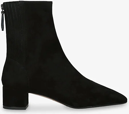 Womens Black Saint Honore 35 Suede Combat Boots Eur 38.5 / 5.5 Uk Women
