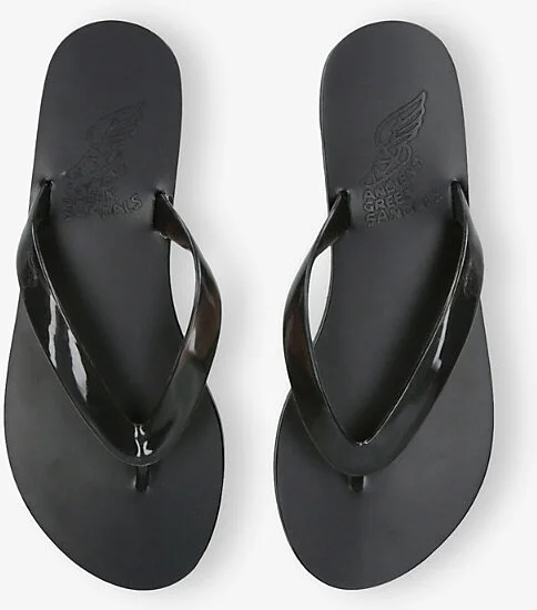 Womens Black Saionara Leather and Jelly Sandals Eur 38/5 Uk Women - Image 2
