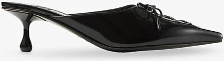 Womens Black Scarlett 50 Leather Mules 10