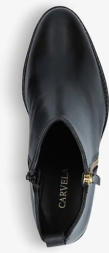 Womens Black Secil Leather Ankle Boots Eur 38/5 Uk Women - Image 2