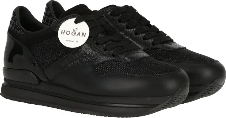 Womens Black/Silver Sneaker