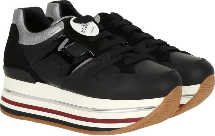 Womens Black/Silver Sneaker