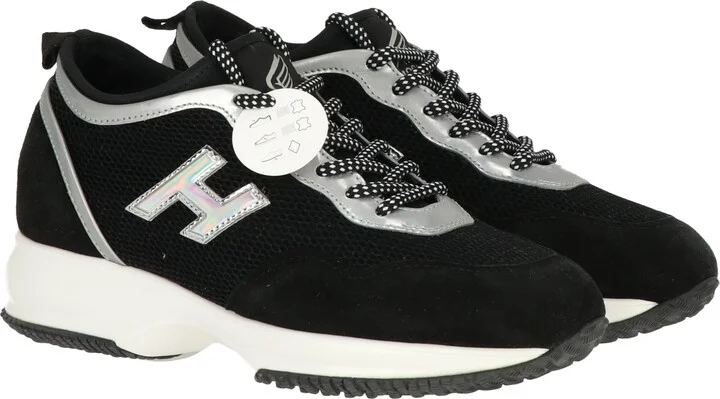 Womens Black/Silver Sneaker