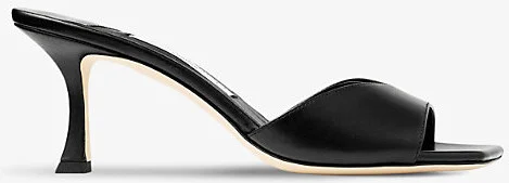 Womens Black Skye 70 Single-Strap Leather Heeled Mules Eur 40.5 / 7.5 Uk Women