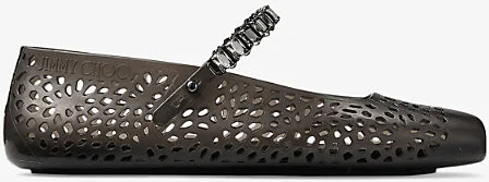Womens Black/Smoke The Jelly Tpu Ballet Flats Eur 38/5 Uk Women