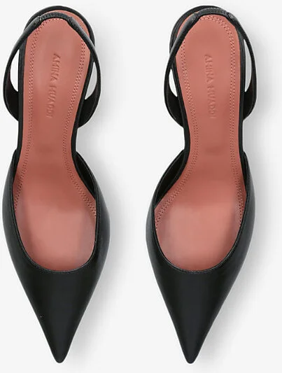 Womens Black Sofia Sling-Back Heeled Leather Courts Eur 40 / 7 Uk Women - Image 2