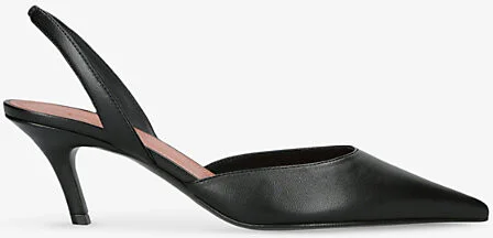 Womens Black Sofia Sling-Back Heeled Leather Courts Eur 40 / 7 Uk Women
