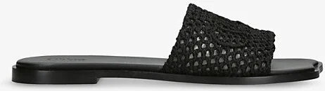 Womens Black Soleil Crochet Sandals Eur 36 / 3 Uk Women