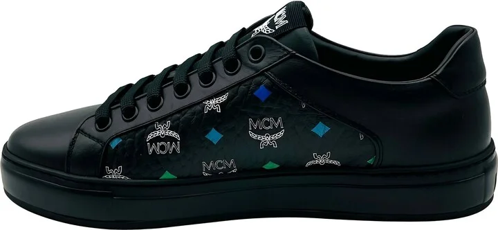 Women's Black Spectrum Diamond Rainbow Logo Visetos Sneakers (37 EU / 7 US) - Image 2