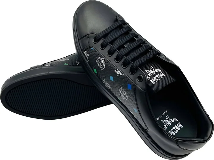 Women's Black Spectrum Diamond Rainbow Logo Visetos Sneakers (37 EU / 7 US) - Image 5