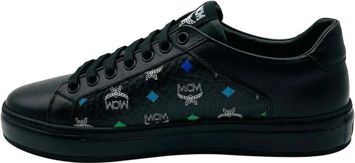 Women's Black Spectrum Diamond Rainbow Logo Visetos Sneakers MES9SMM08BA (37 EU / 7 US) - Image 2