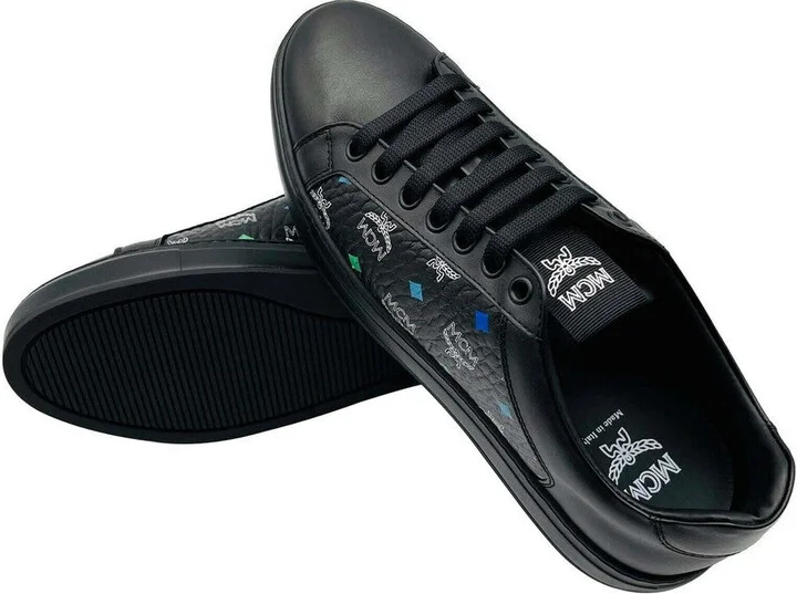 Women's Black Spectrum Diamond Rainbow Logo Visetos Sneakers MES9SMM08BA (37 EU / 7 US) - Image 5