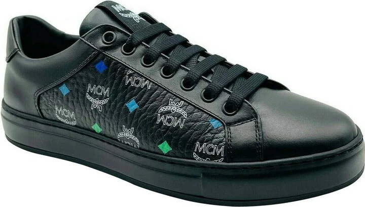 Women's Black Spectrum Diamond Rainbow Logo Visetos Sneakers MES9SMM08BA (37 EU / 7 US)