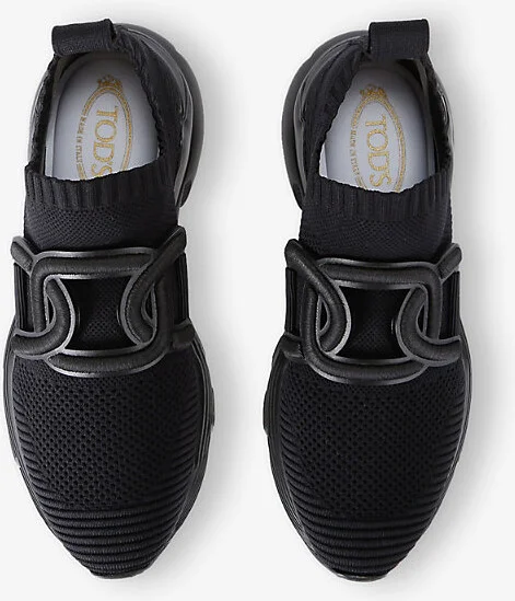Womens Black Sport Run 54C Knitted Low-Top Trainers Eur 41 / 8 Uk Women - Image 2