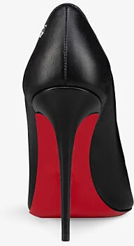 Womens Black Sporty Kate 100 Leather Heeled Pumps Eur 38/5 Uk Women - Image 2