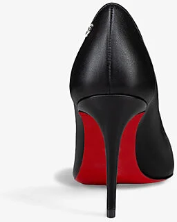 Womens Black Sporty Kate 85 Leather Heeled Courts Eur 37 / 4 Uk Women - Image 2