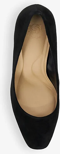Womens Black Suede Arriving Closed-Toe Suede Heeled Courts Eur 36 / 3 Uk Women - Image 2