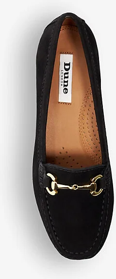 Womens Black-Suede Glenniee Snaffle-Embellished Suede Loafers Eur 40 / 7 Uk Women - Image 2