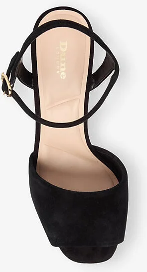 Womens Black Suede Mayci Suede Platform Sandals Eur 36 / 3 Uk Women - Image 2
