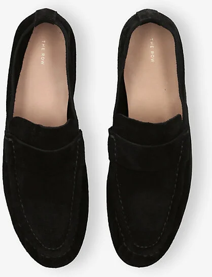 Womens Black Suede Mocassin Shoes Eur 38/5 Uk Women - Image 2