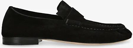 Womens Black Suede Mocassin Shoes Eur 38/5 Uk Women