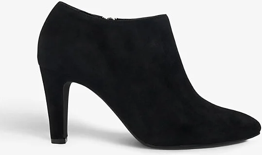 Womens Black-Suede Opinion Block-Heel Suede Ankle Boots Eur 40 / 7 Uk Women