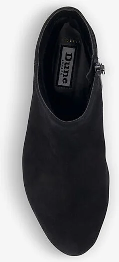 Womens Black-Suede Pippie Wide-Fit Suede Ankle Boots Eur 38/5 Uk Women - Image 2