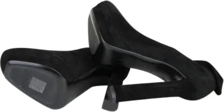 Women's Black Suede Platform Heel Pump (40 EU / 10 US) - Image 6