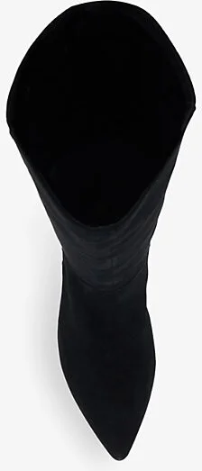 Womens Black Suede Sera Kitten-Heel Suede Knee-High Boots Eur 40 / 7 Uk Women - Image 2