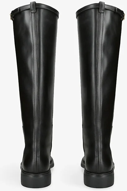 Womens Black T Timeless Leather Knee-High Boots Eur 40 / 7 Uk Women - Image 2