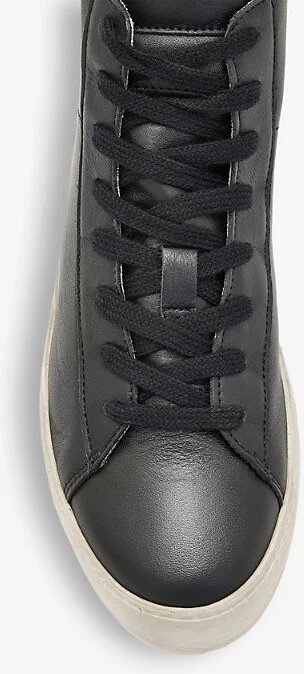 Womens Black Tana Leather High-Top Trainers Eur 41 / 8 Uk Women - Image 2