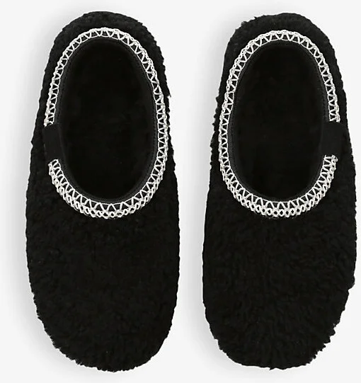 Womens Black Tasman Maxi Curly Sheepskin Slippers Eur 37 / 4 Uk Women - Image 2