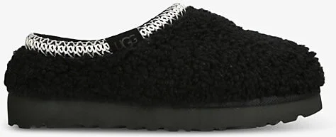 Womens Black Tasman Maxi Curly Sheepskin Slippers Eur 37 / 4 Uk Women