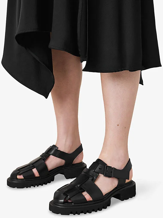 Womens Black Tess Leather Sandals Eur 36 / 3 Uk Women - Image 2