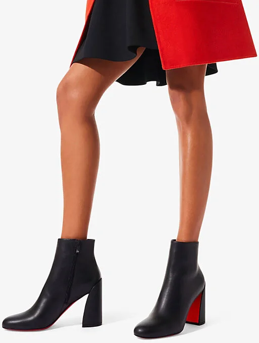 Womens Black Turela 85 Leather Ankle Boots Eur 34 / 1 Uk Women - Image 2