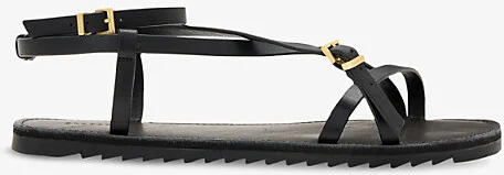 Womens Black Tyla Leather Sandals Eur 36 / 3 Uk Women