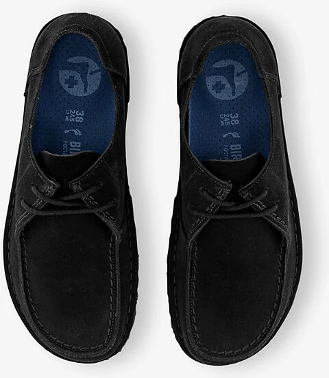Womens Black Utti Lace Suede Moccasins Eur 40 / 7 Uk Women - Image 2